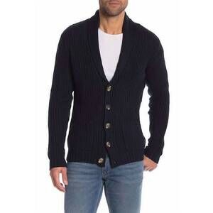 NEW LINDBERGH shawl collar cardigan in navy